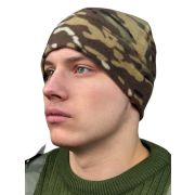 Шапка зимняя камуфляжная из флиса (Мультикам)