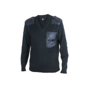 Свитер с накладками мод.701 черный